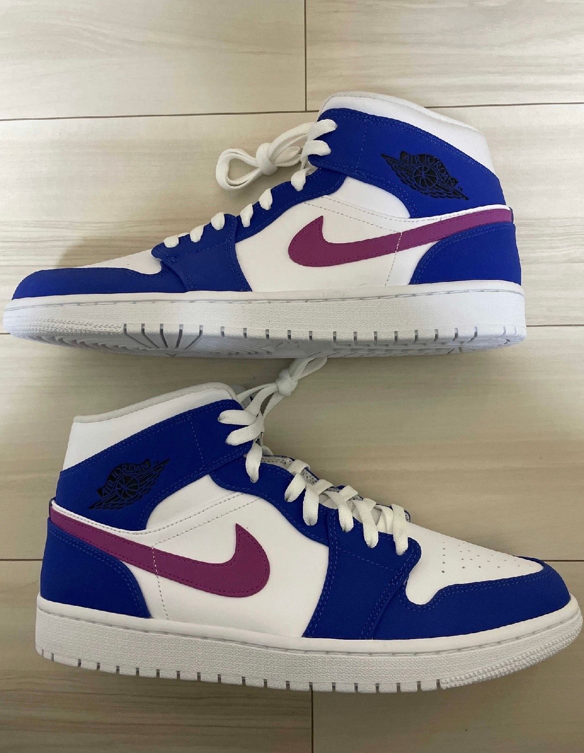 Nike Air Jordan 1 Mid "Hyper Royal/Hyper Violet/White"