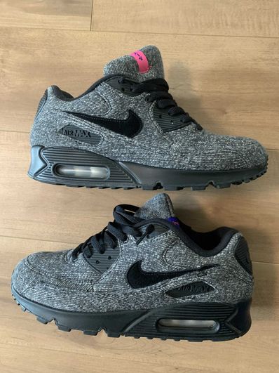 LOOPWHEELER × Nike Air Max 90 "Grey/Black"