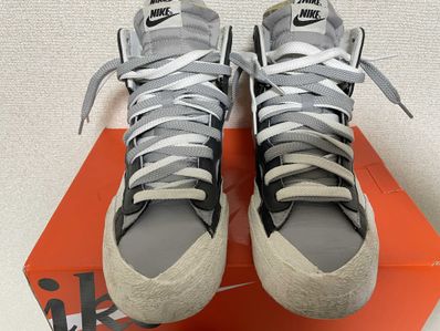 sacai × NIKE BLAZER MID "BLACK/WOLF GREY/WHITE"