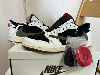 Travis Scott × Nike Women's Air Jordan 1 Low OG "Medium Olive"