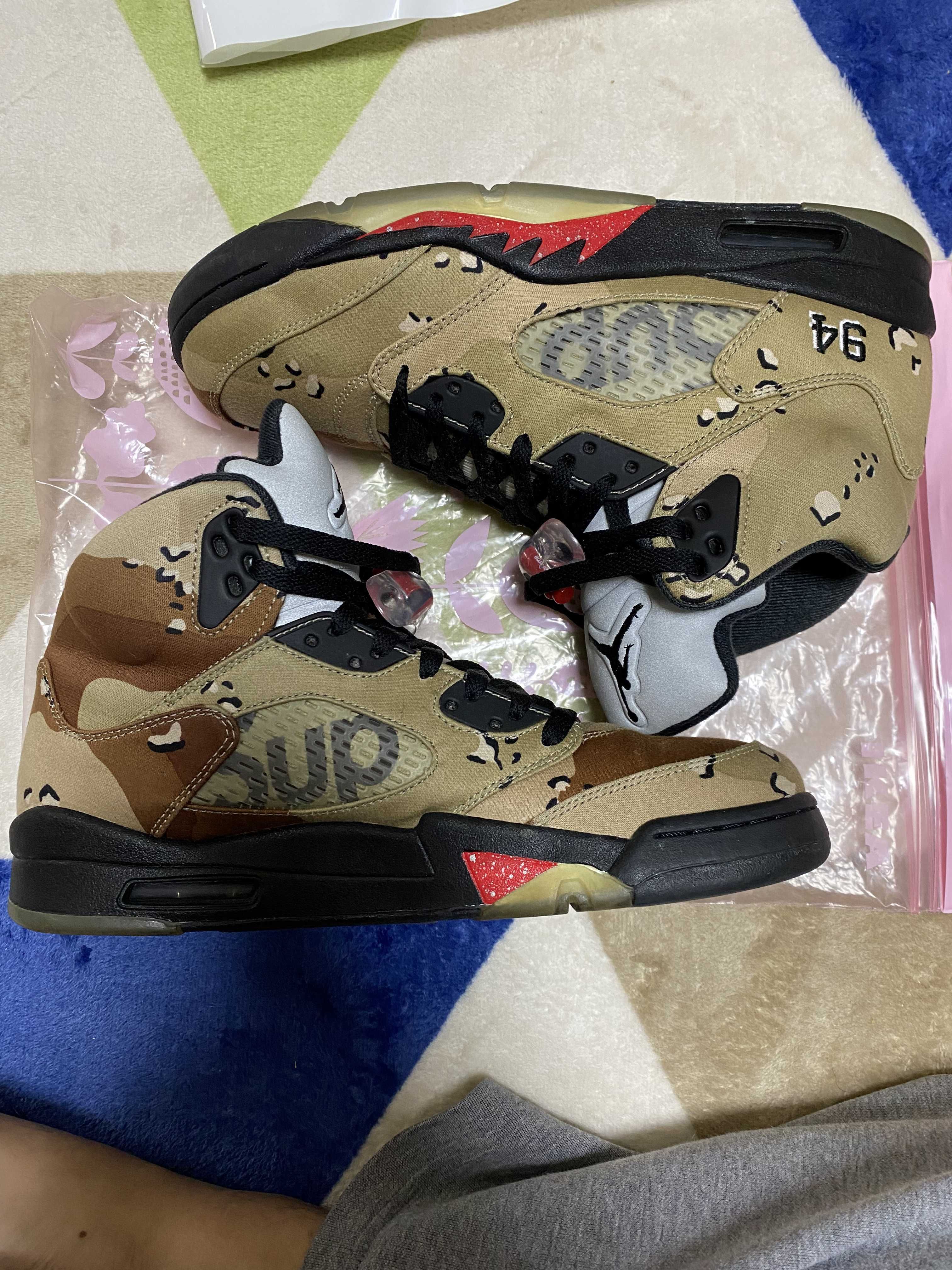 Supreme × Nike Air Jordan 5 Retro "Desert Camo"