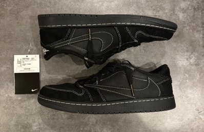Travis Scott × Nike Air Jordan 1 Low OG SP "Black Phantom"