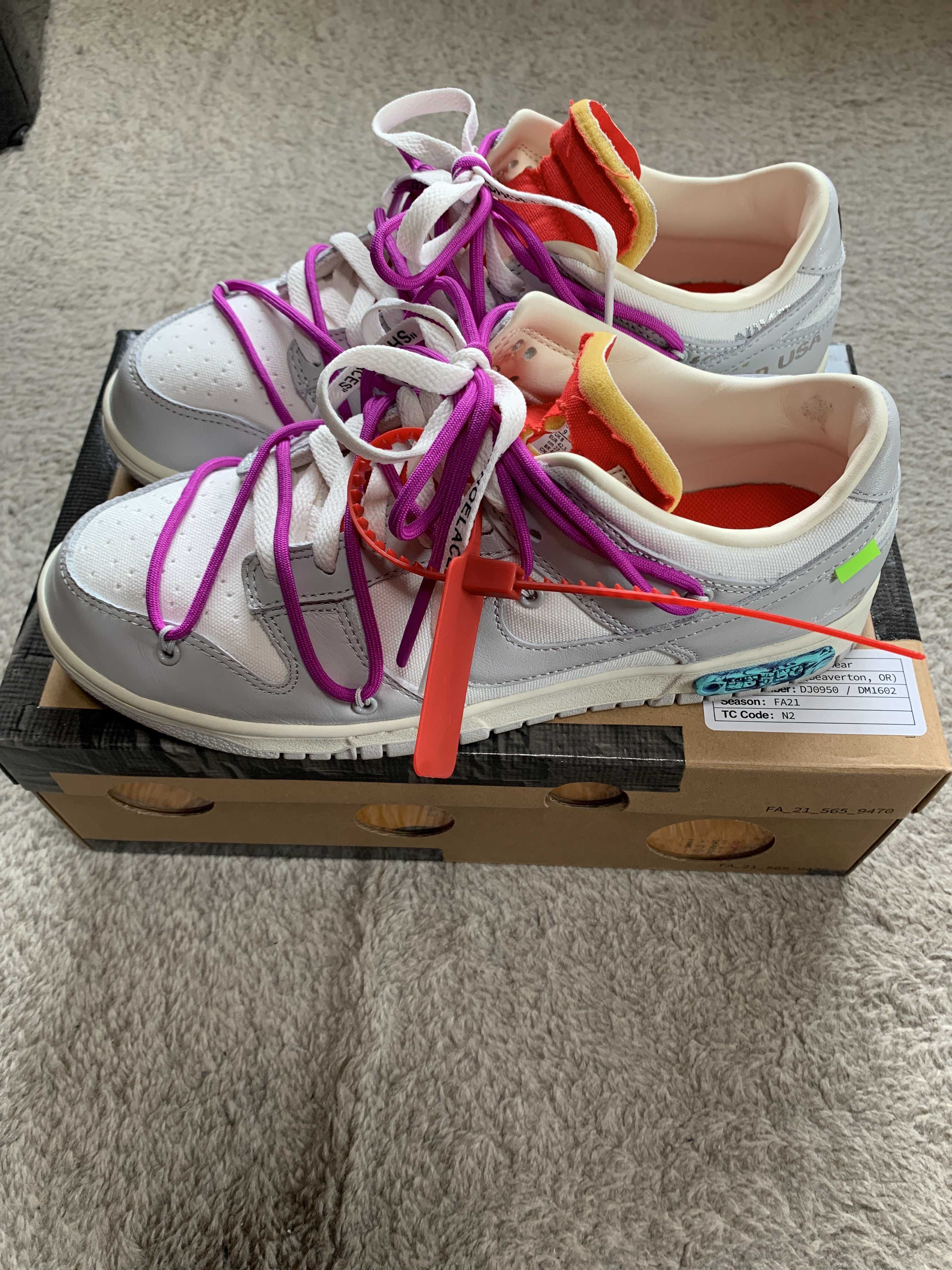 Off-White × Nike Dunk Low 1 of 50 "Lot.45"