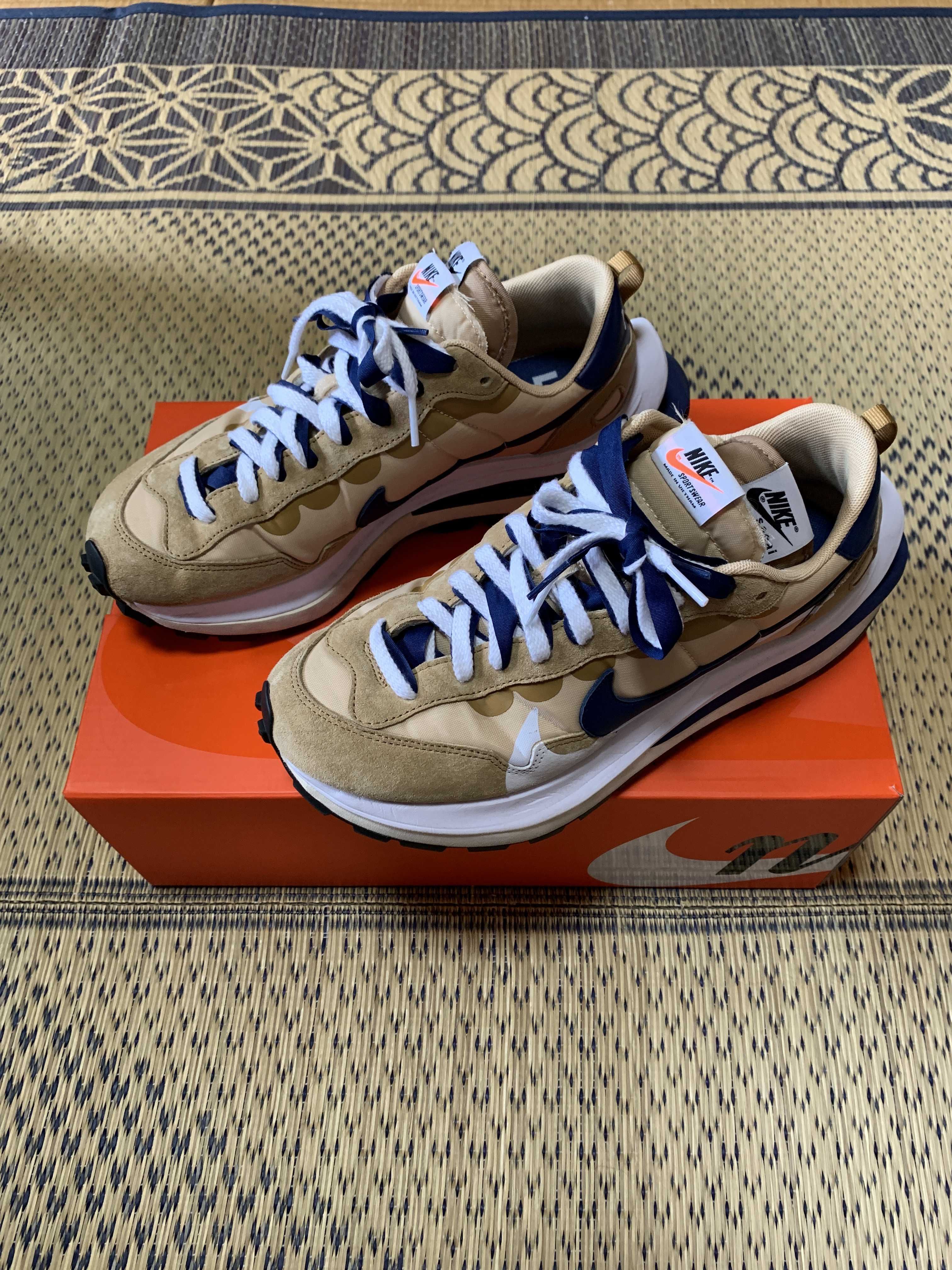 Sacai × Nike Vapor Waffle "Sesame And Blue Void"