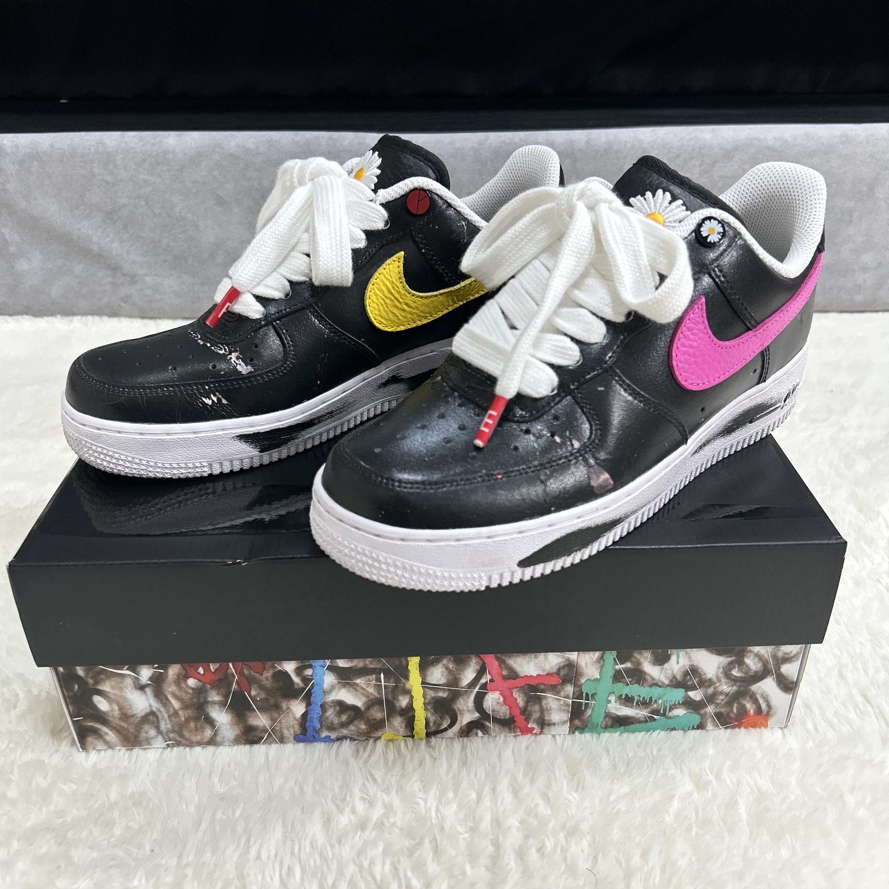 PEACEMINUSONE × Nike Air Force 1 Low '07 Para-Noise 3.0 "Black and Multi-Color" / G-DRAGON