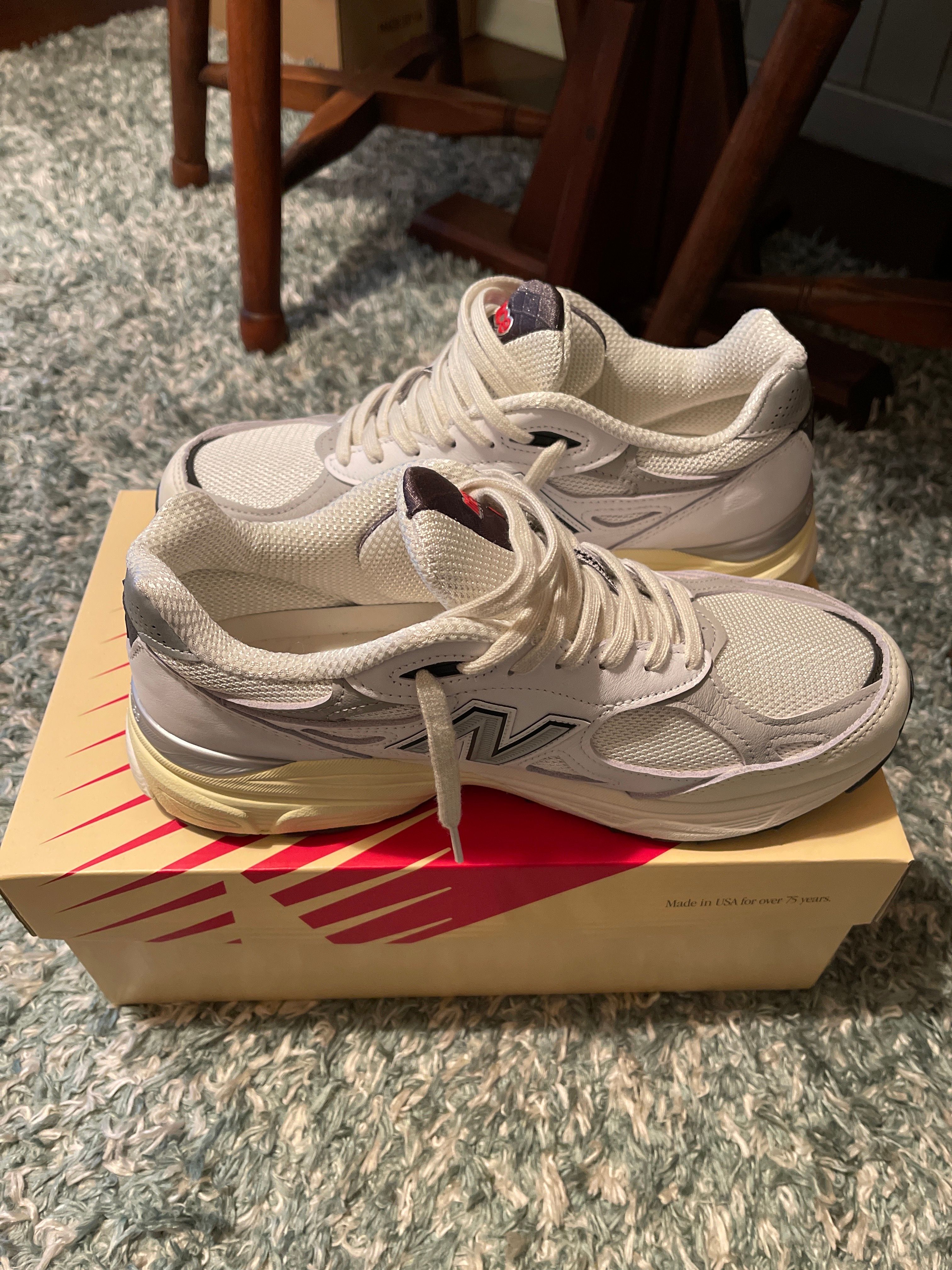 New Balance 990V3 "Sea Salt/Rain Cloud"