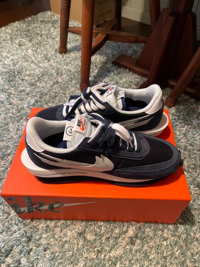 Fragment × sacai × Nike LD Waffle "Blackended Blue"