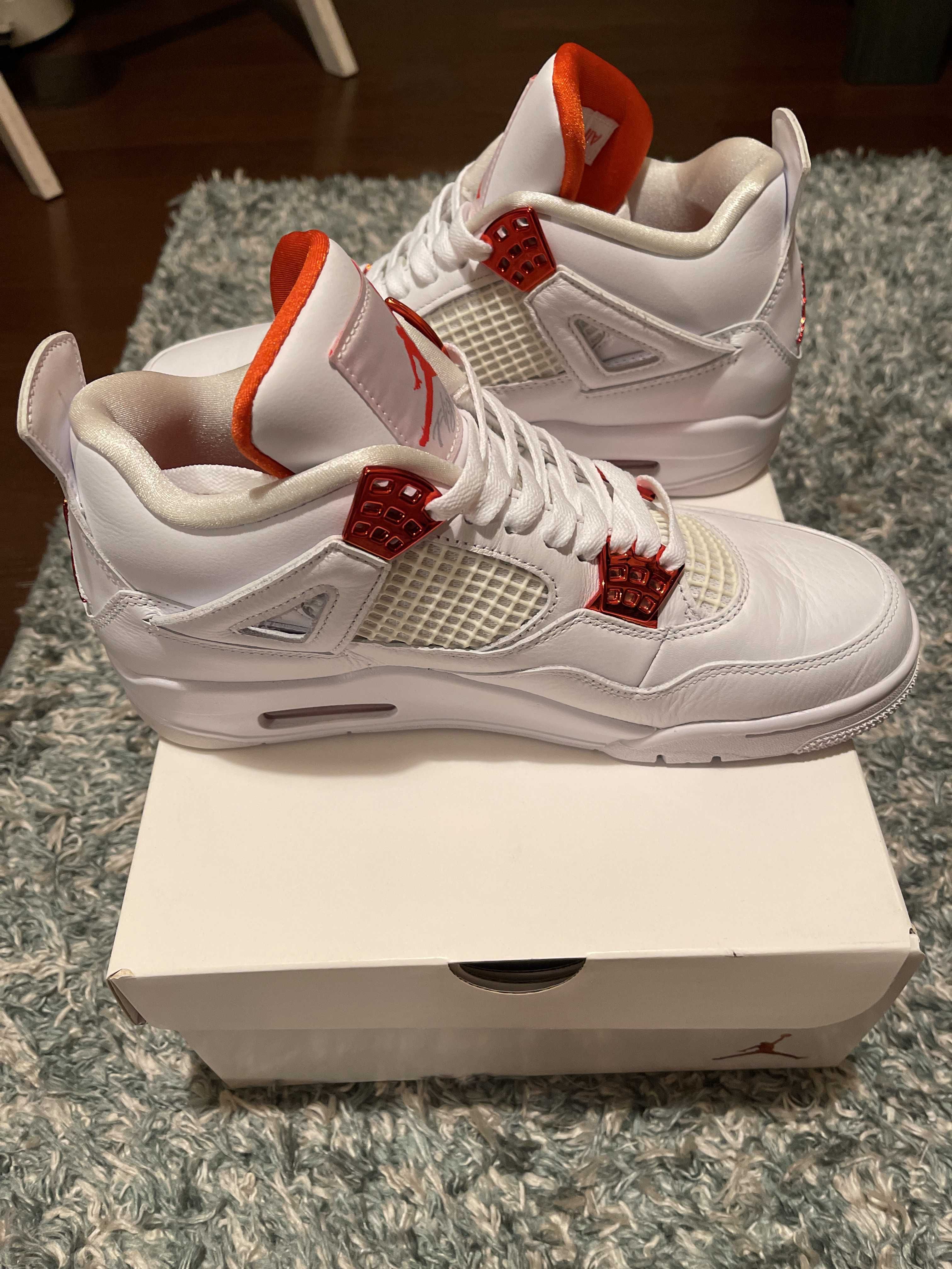 Nike Air Jordan 4 Retro "White/Team Orange"