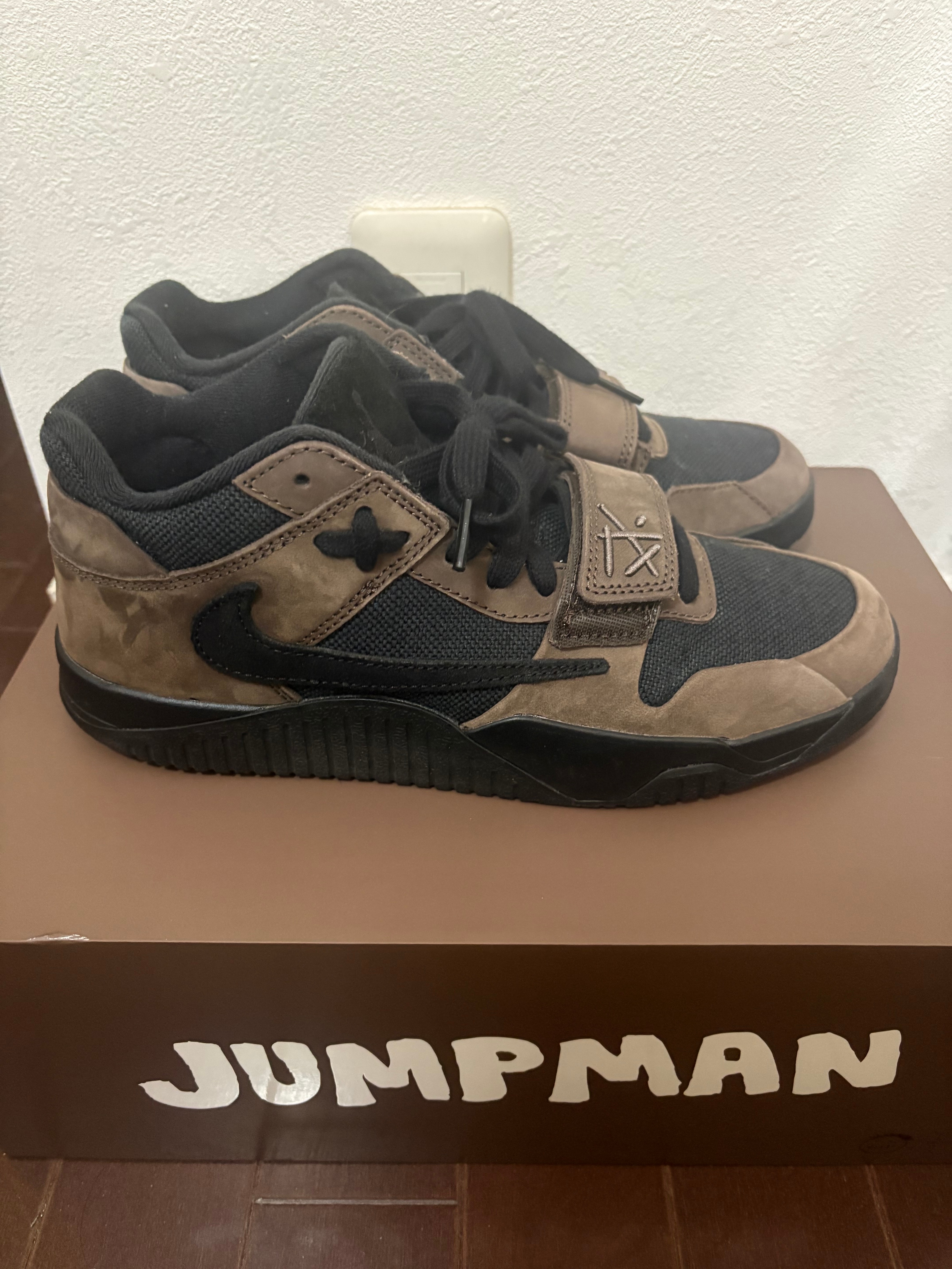 Travis Scott × Nike Jordan Jumpman Jack TR CJ1 T-Rexx "Black and Dark Mocha"
