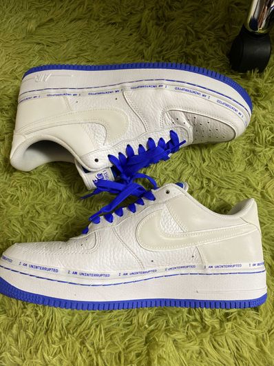 Uninterrupted × Nike Air Force 1 "White/Lapis Blue"