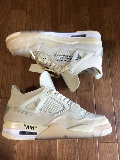 Off-White × Nike Women's Air Jordan 4 SP "Sail"