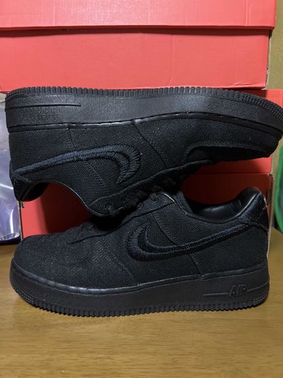 Stussy × Nike Air Force 1 Low "Triple Black"