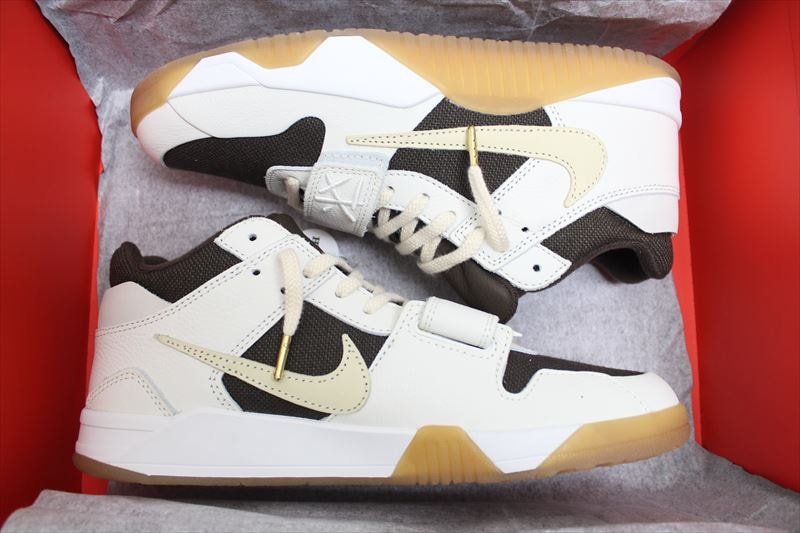 Travis Scott × Nike Jordan Jumpman Jack TR "Sail and Dark Mocha"