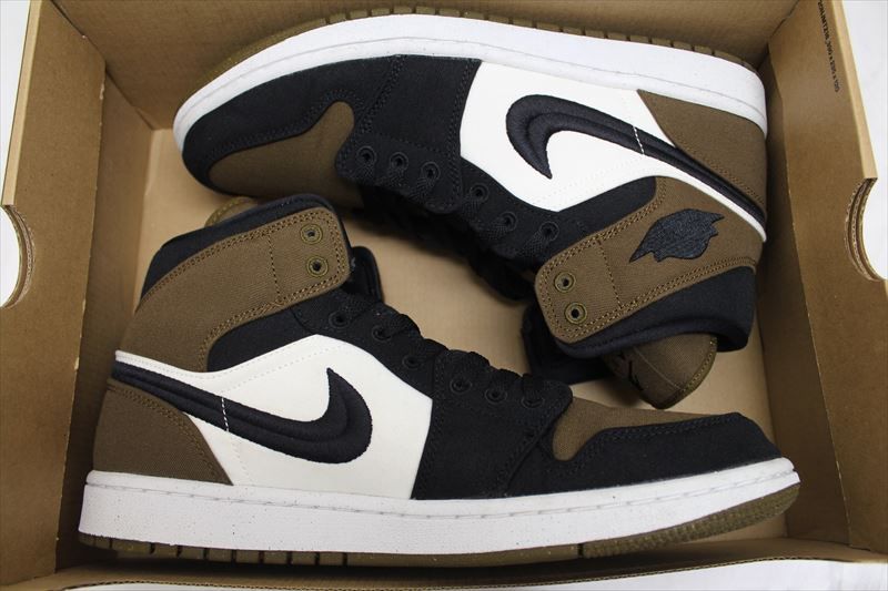 Nike Women's Air Jordan 1 Mid SE "Olive Toe"