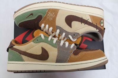 Zion Williamson × Nike Air Jordan 1 Low OG "Flax and Oil Green"