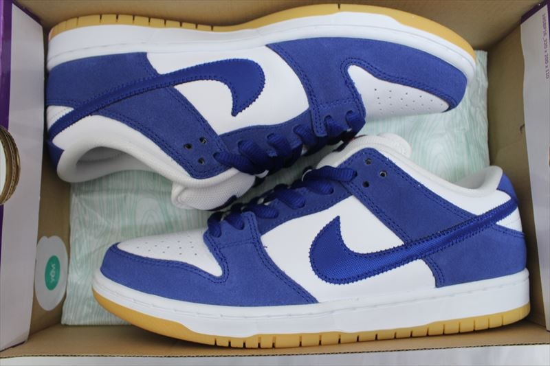 Nike SB Dunk Low "Los Angeles Dodgers/Deep Royal Blue"