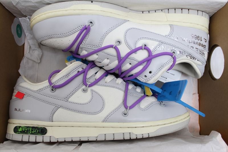 Off-White × Nike Dunk Low "Sail/Neutral Gray"