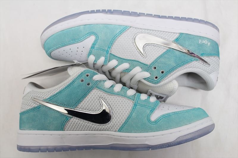 APRIL SKATEBOARDS × Nike SB Dunk Low Pro QS "White and Multi-Color"