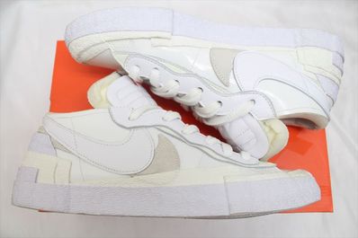 sacai × Nike Blazer Low "White Patent Leather"