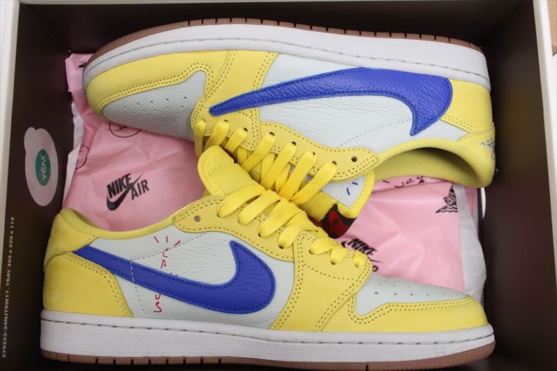Travis Scott × Nike Women's Air Jordan 1 Retro Low OG "Canary"