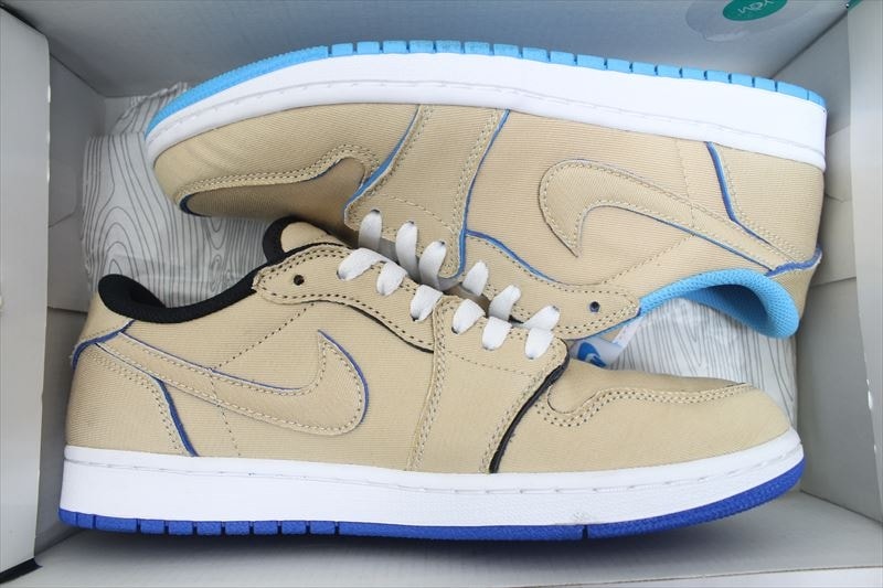 Nike SB Air Jordan 1 Low "Desert Ore/Royal Blue"