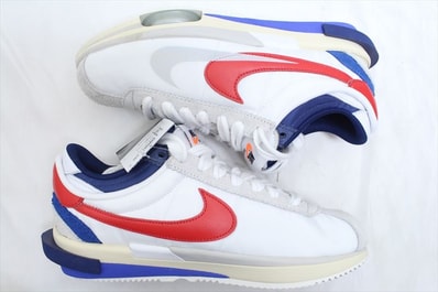 sacai × Nike Zoom Cortez "White and University Red"