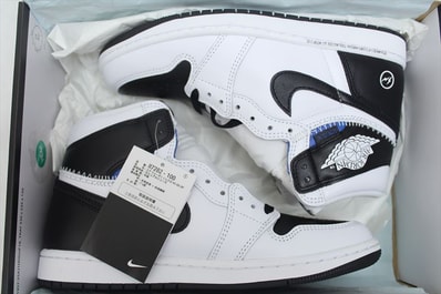 fragment design × UNION × Nike Air Jordan 1 Retro High OG "Black/White"