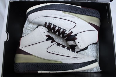 A Ma Maniere × Nike Air Jordan 2 "Airness/Sail and Burgundy"