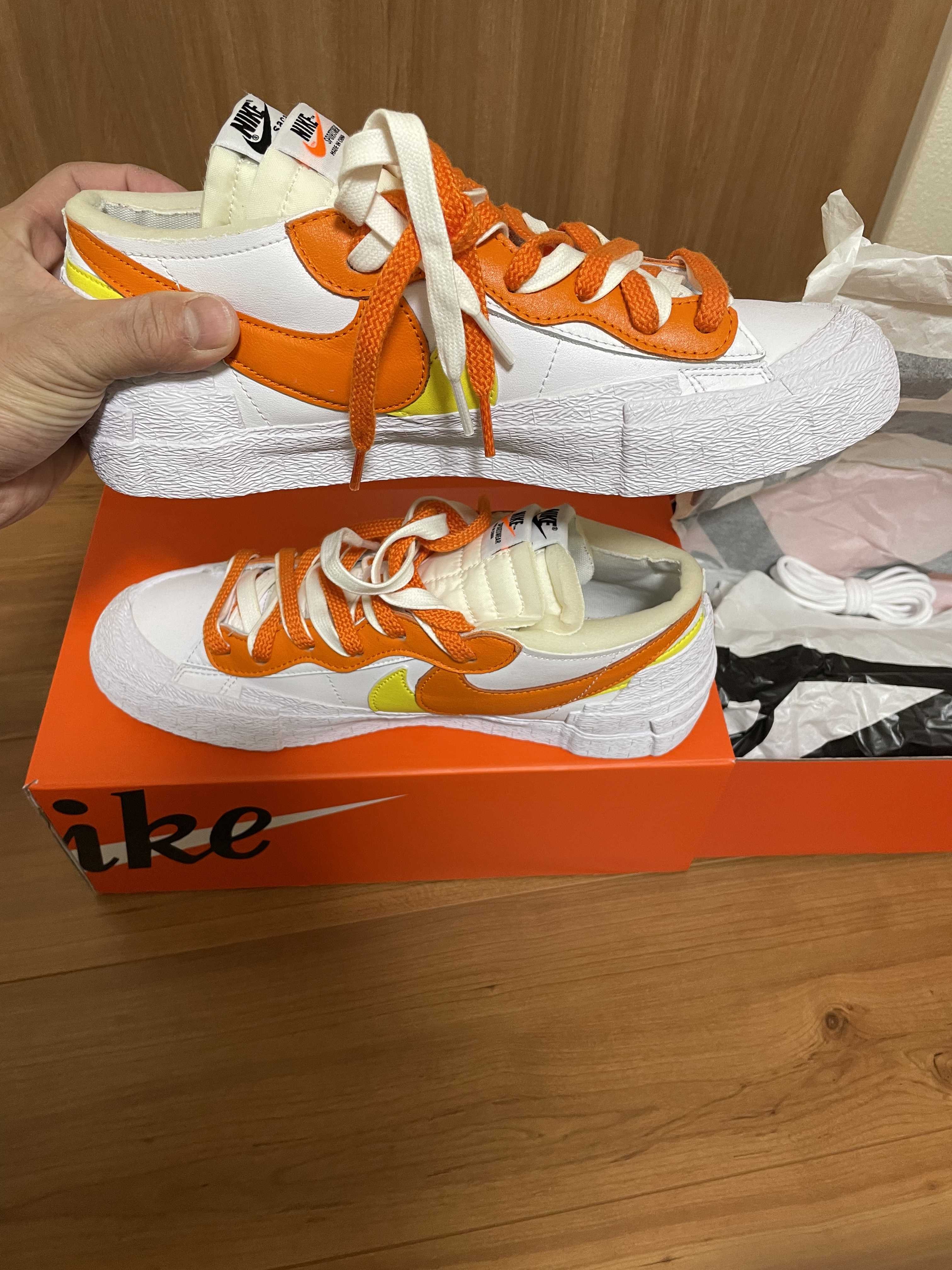 SACAI × NIKE BLAZER LOW "MAGMA ORANGE"