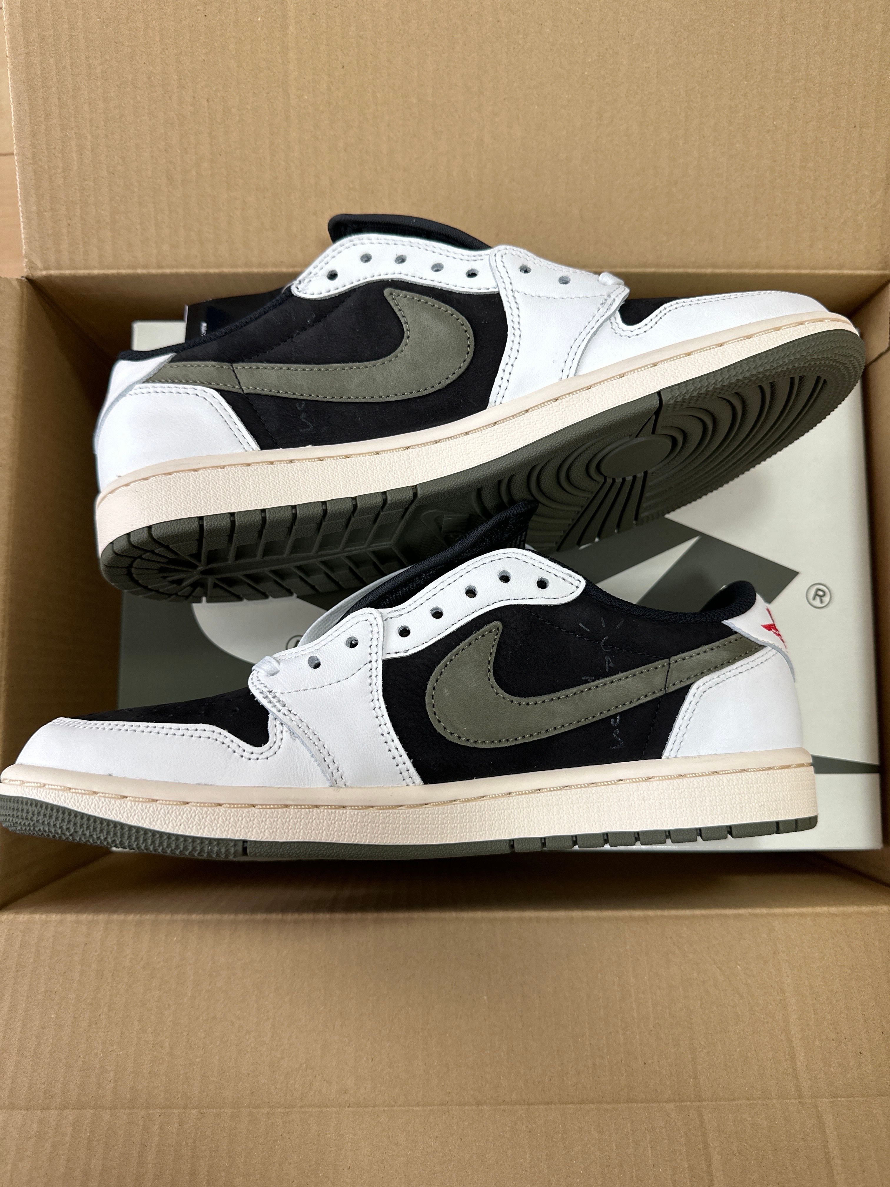 Travis Scott × Nike Women's Air Jordan 1 Low OG "Medium Olive"