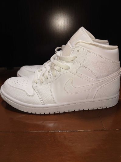 Nike Air Jordan 1 Mid "Triple White"(2020)