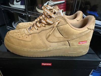 Supreme × Nike Air Force 1 Low "Flax/Wheat"