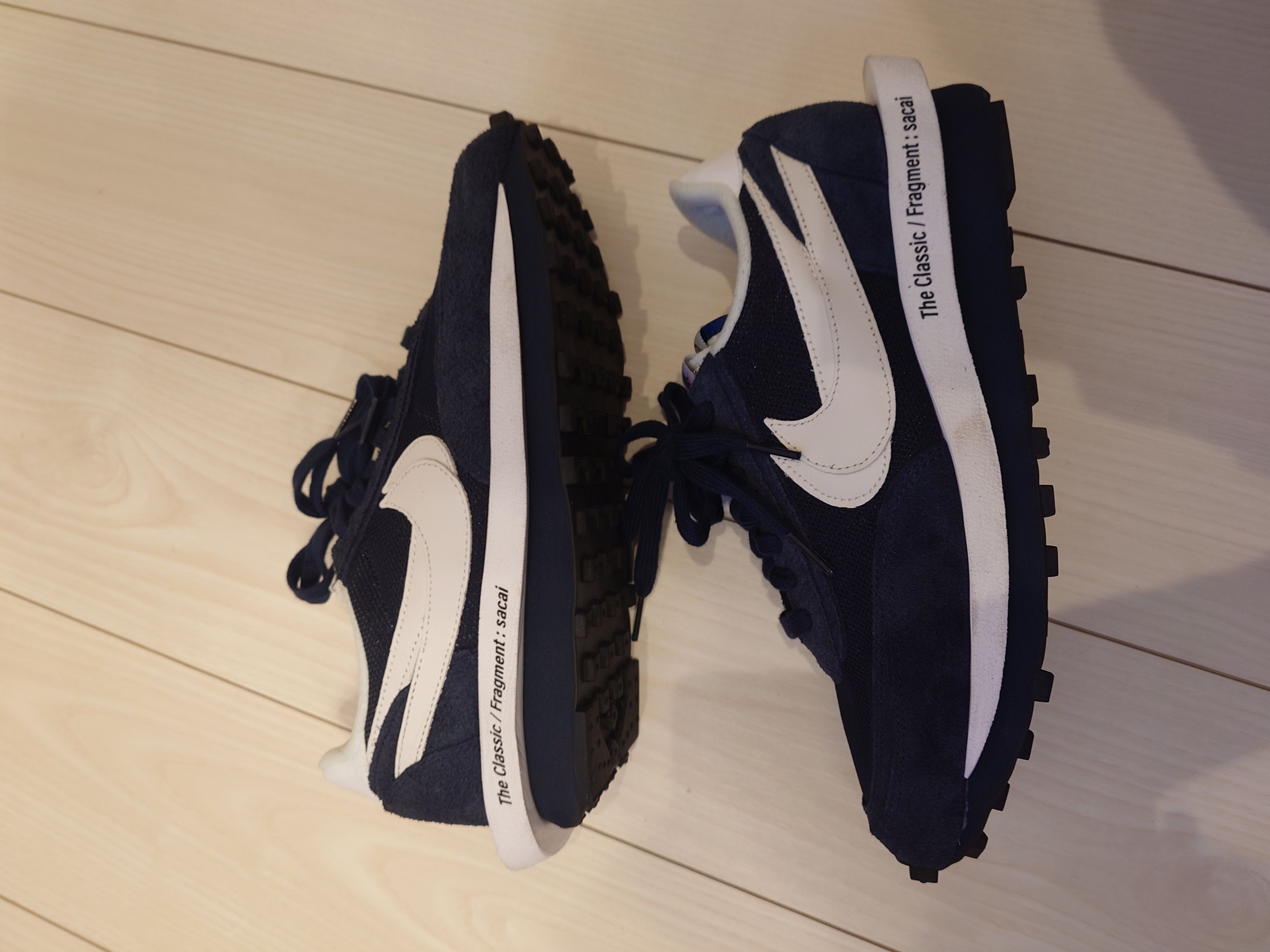 Fragment × sacai × Nike LD Waffle "Blackended Blue"