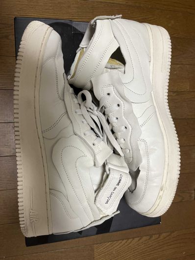 COMME des GARCONS × Nike Air Force 1 Mid "White"
