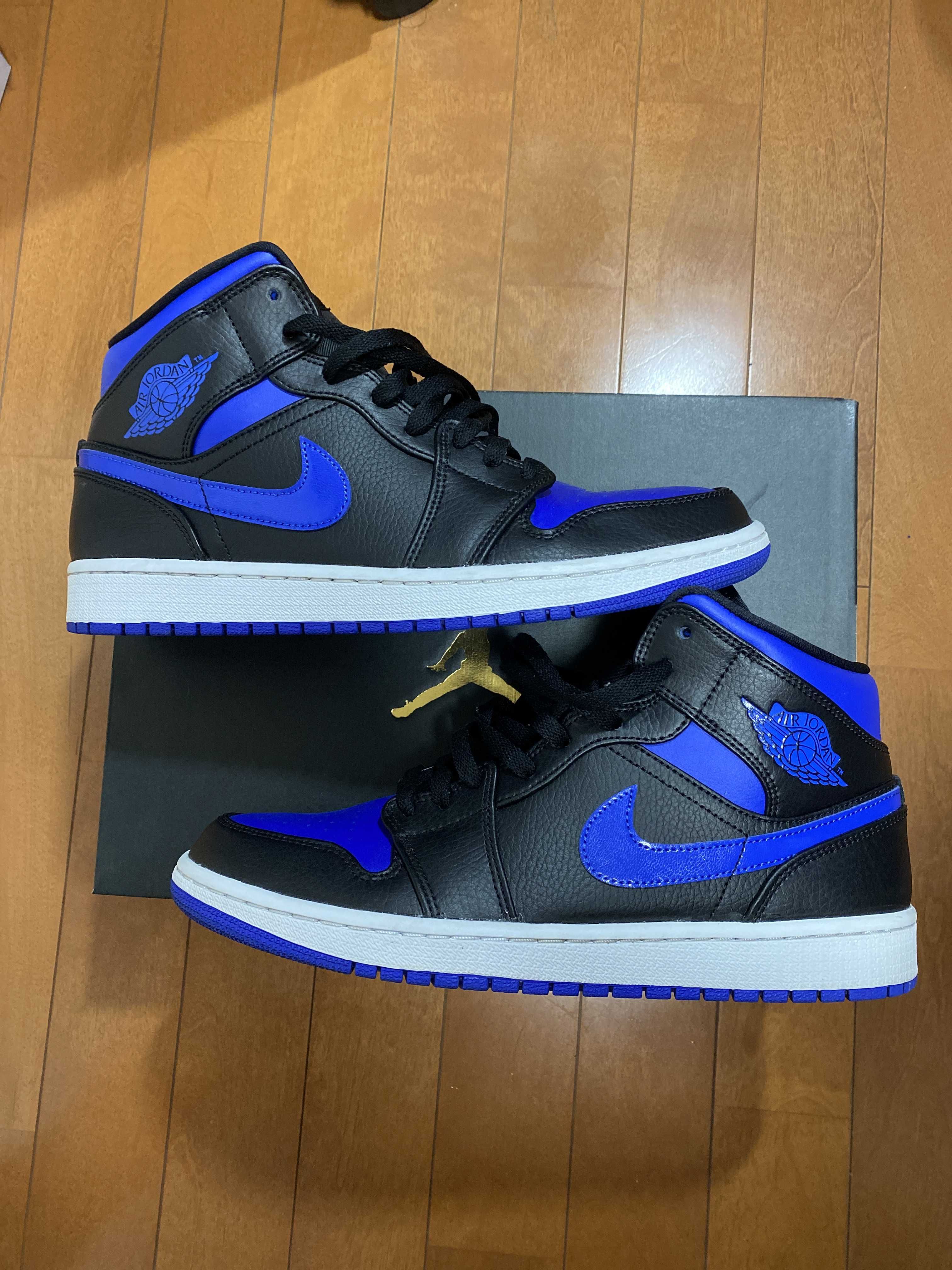 NIKE AIR JORDAN 1 MID "BLACK/BLUE"