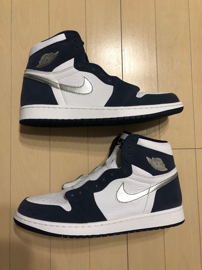 Nike Air Jordan 1 High OG CO.JP "White/Midnight Navy" (2020)(ブリーフケースなし)