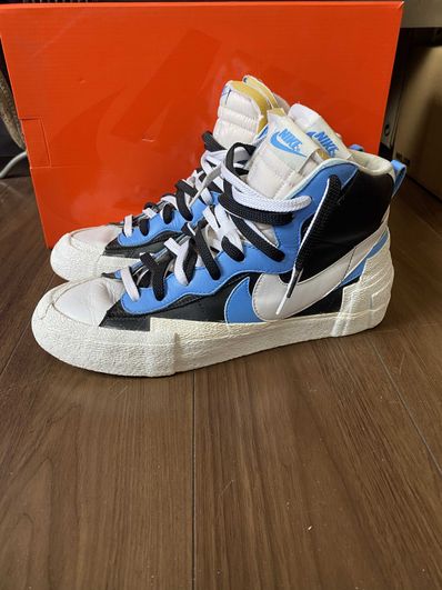 sacai × NIKE BLAZER MID "BLACK / BLUE"