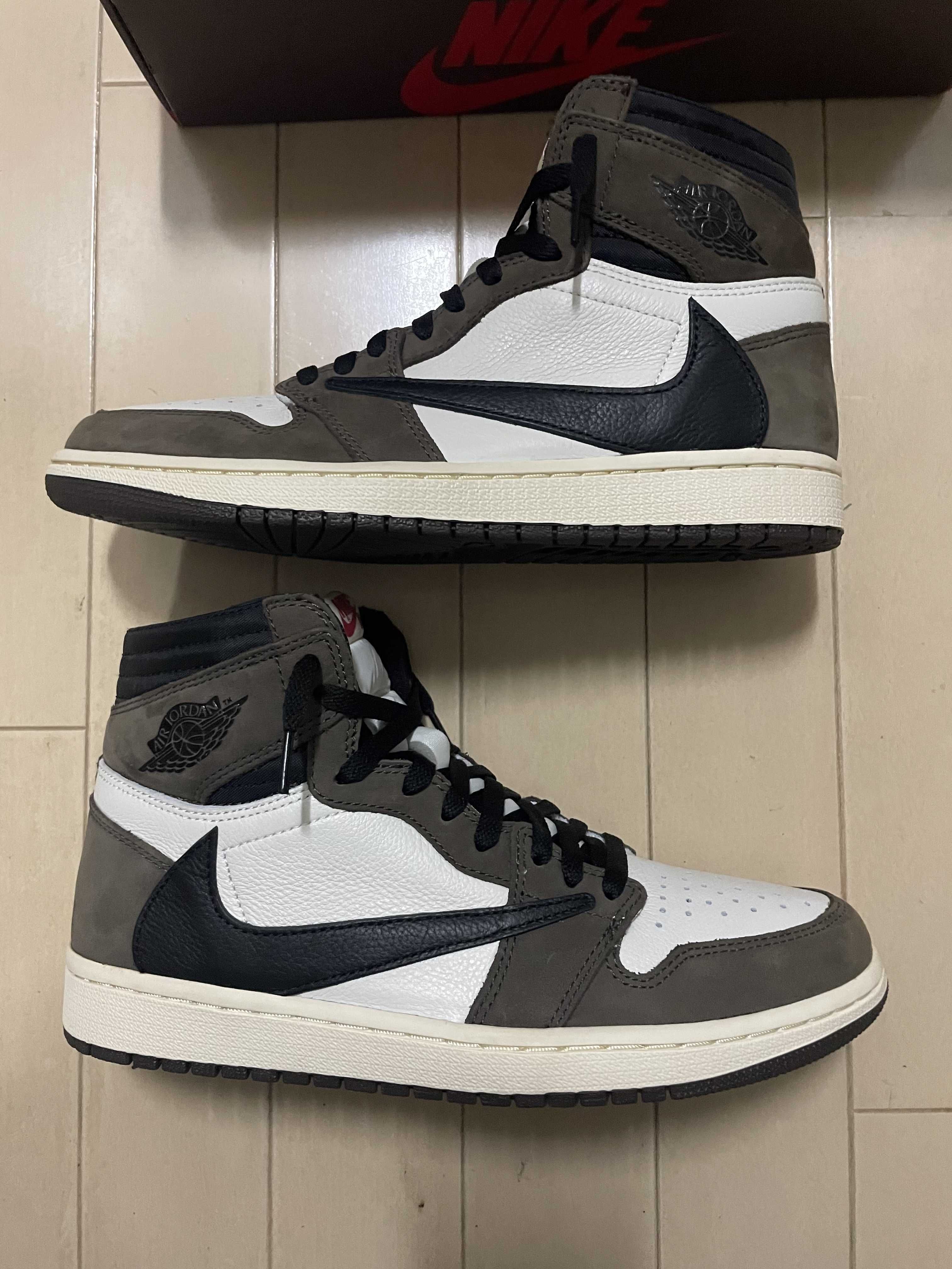 Travis Scott × Nike Air Jordan 1 Retro High OG TS SP "Sail/Dark Mocha"
