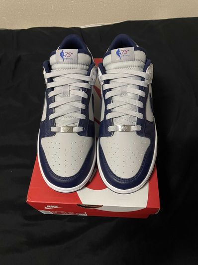 NBA × Nike Dunk Low EMB 75th Anniversary "Nets"