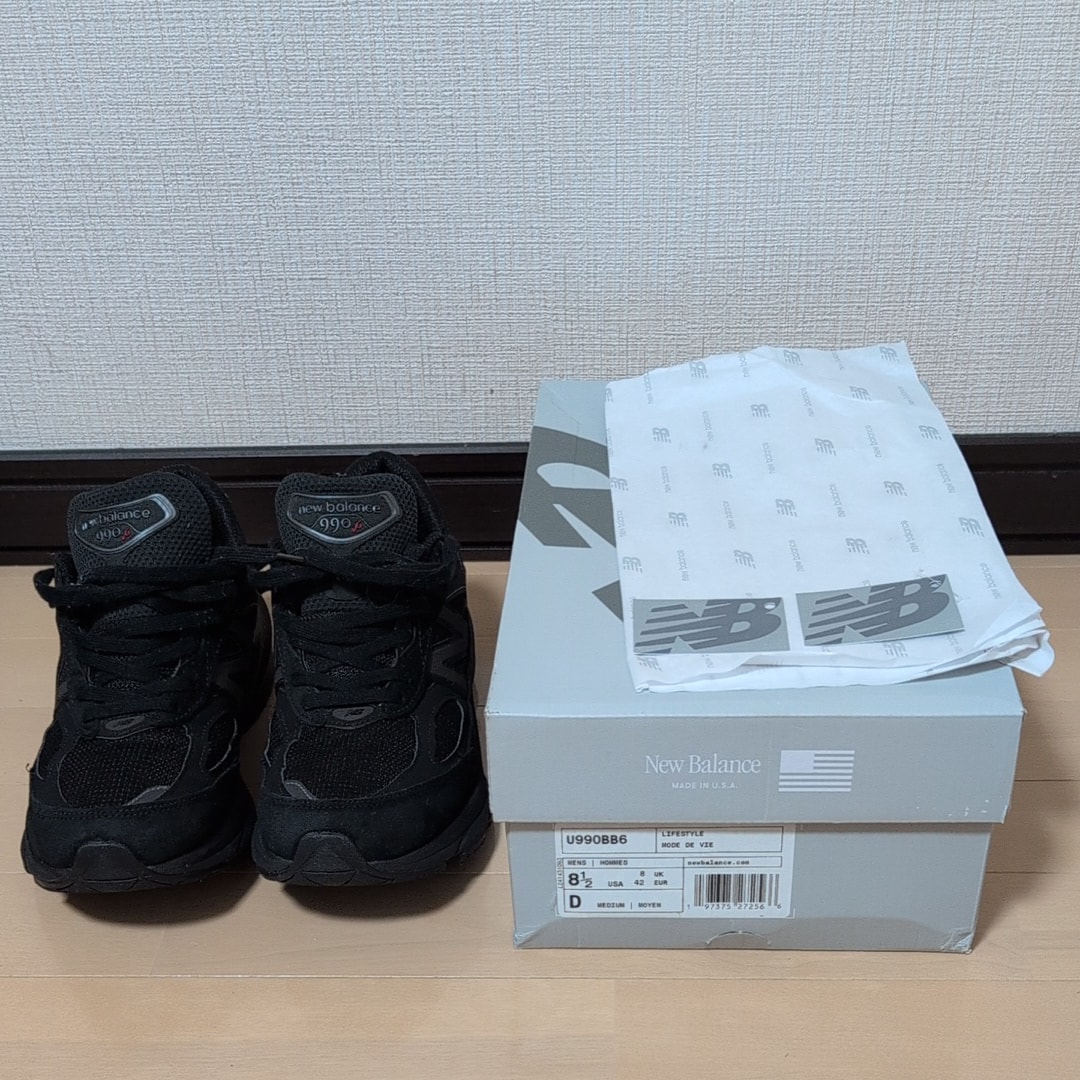 New Balance 990V6 Made in USA "Triple Black"
