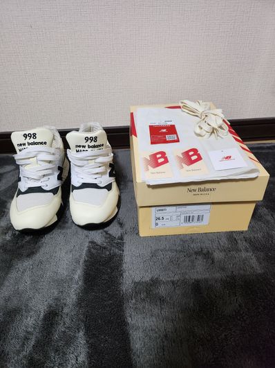 New Balance 998 "White/Black"