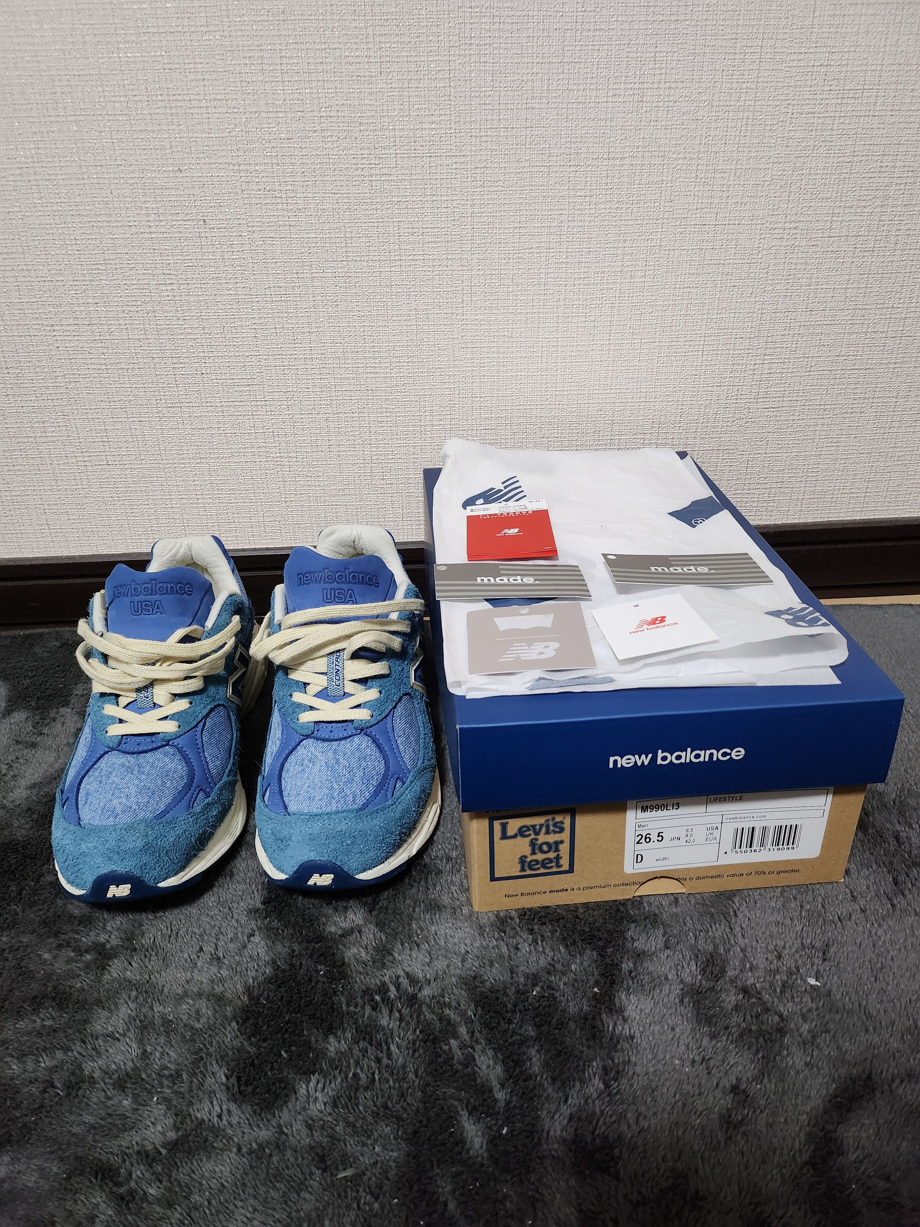 Levi’s × New Balance 990V3 "Blue"