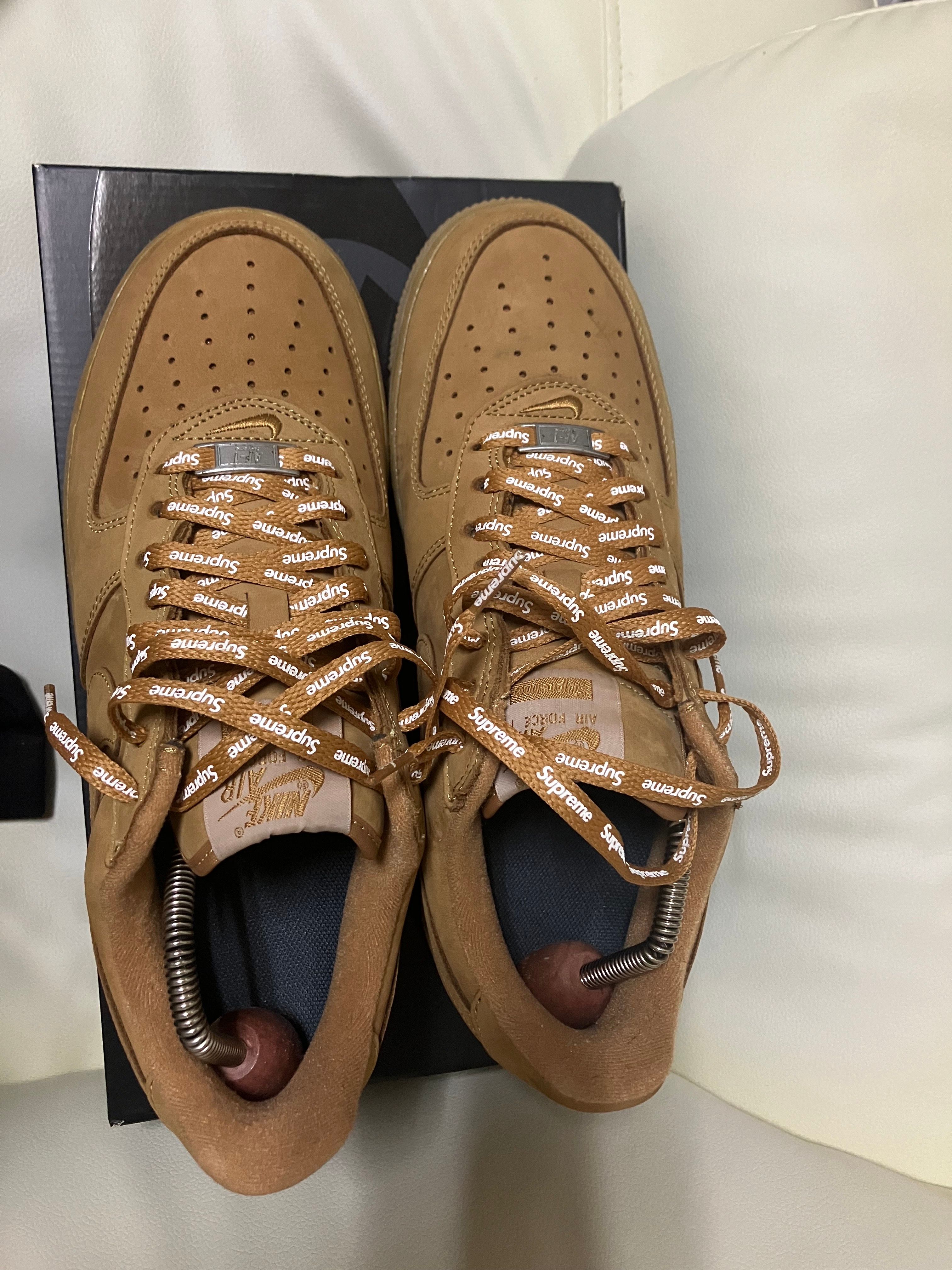 Supreme × Nike Air Force 1 Low "Flax/Wheat"