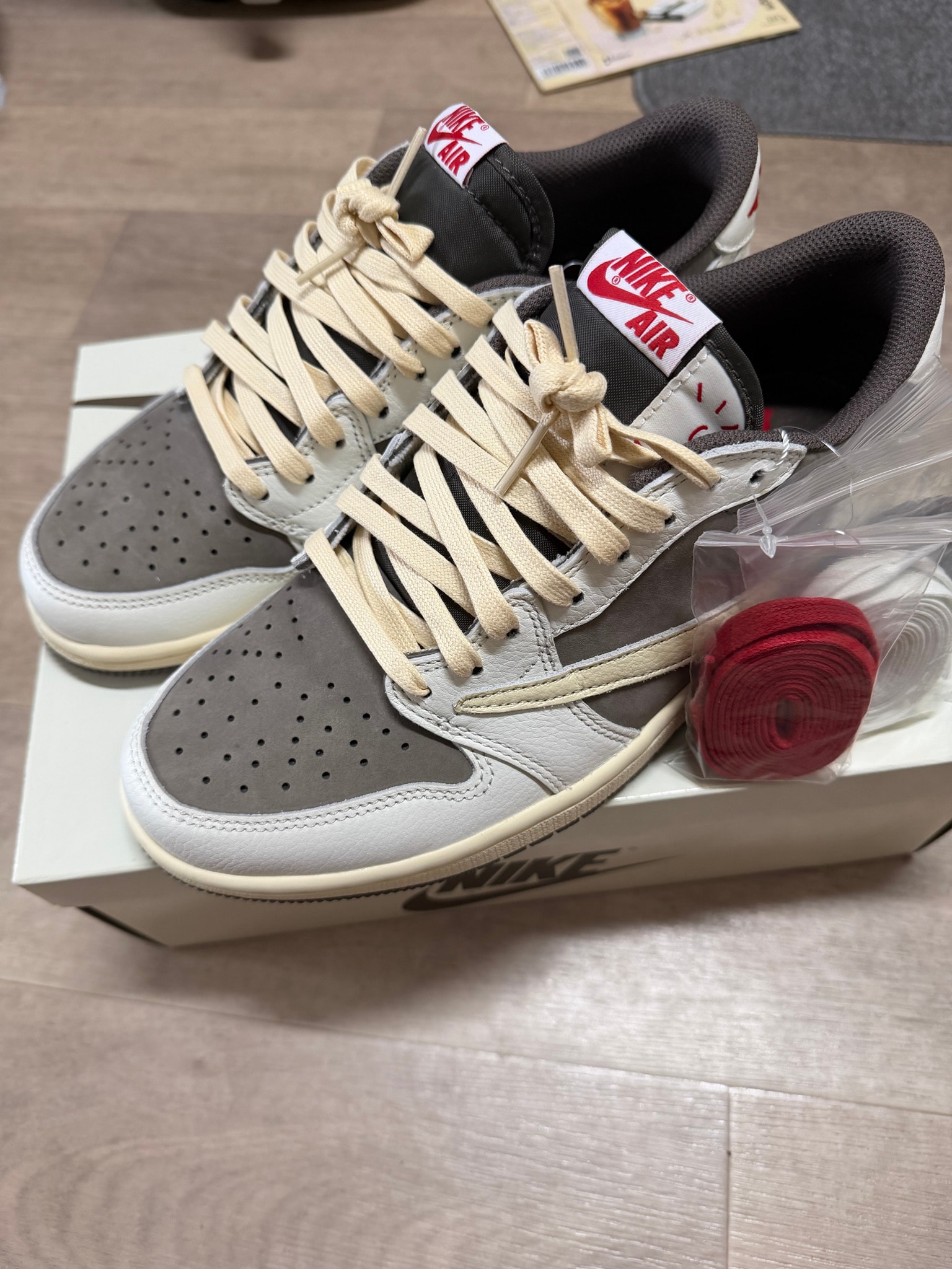 Travis Scott × Nike Air Jordan 1 Low OG SP "Reverse Mocha/Sail and Ridgerock"