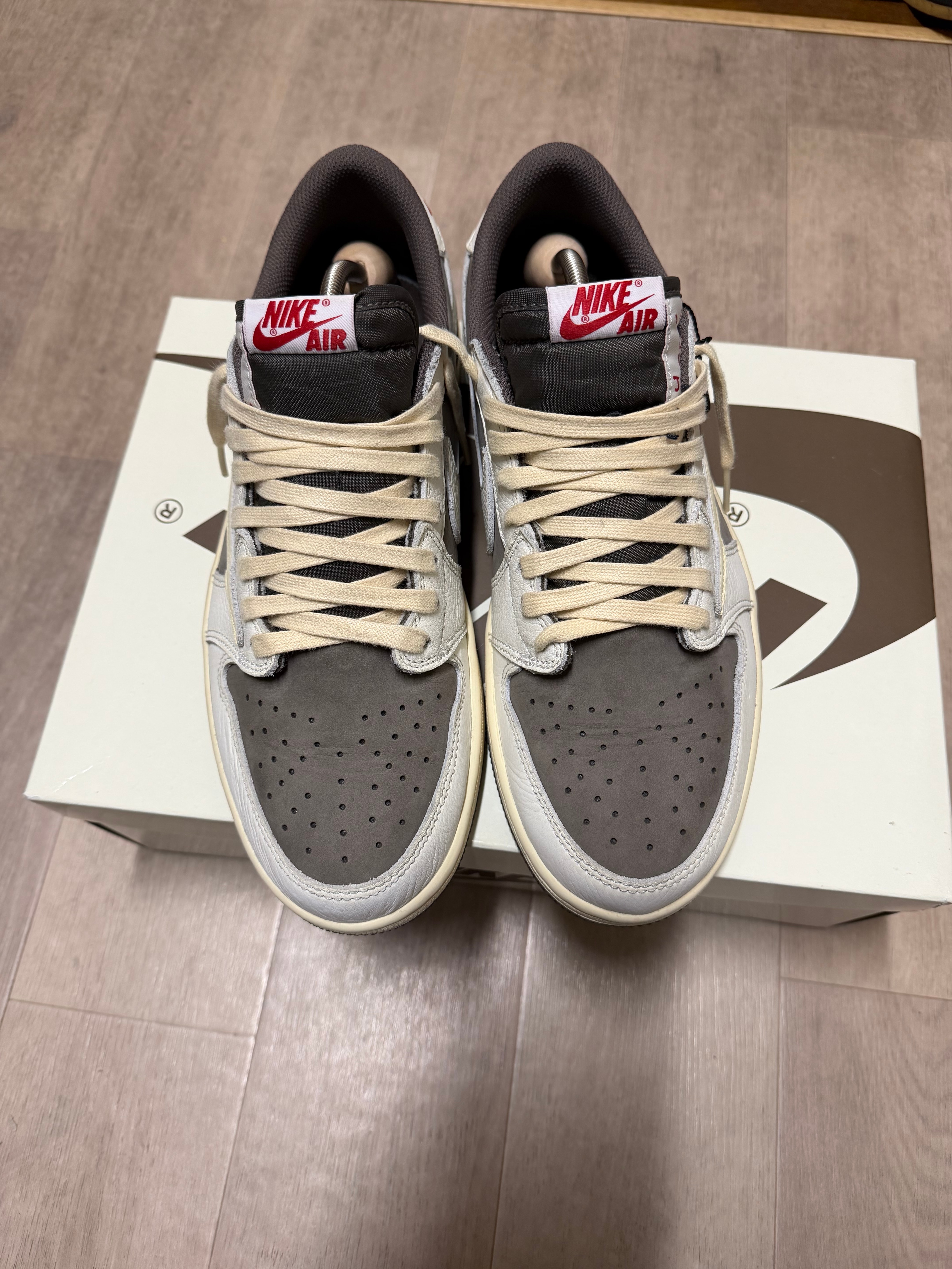 Travis Scott × Nike Air Jordan 1 Low OG SP "Reverse Mocha/Sail and Ridgerock"