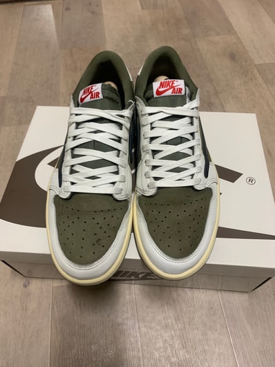 Travis Scott × Nike Air Jordan 1 Low OG SP "Reverse Olive"
