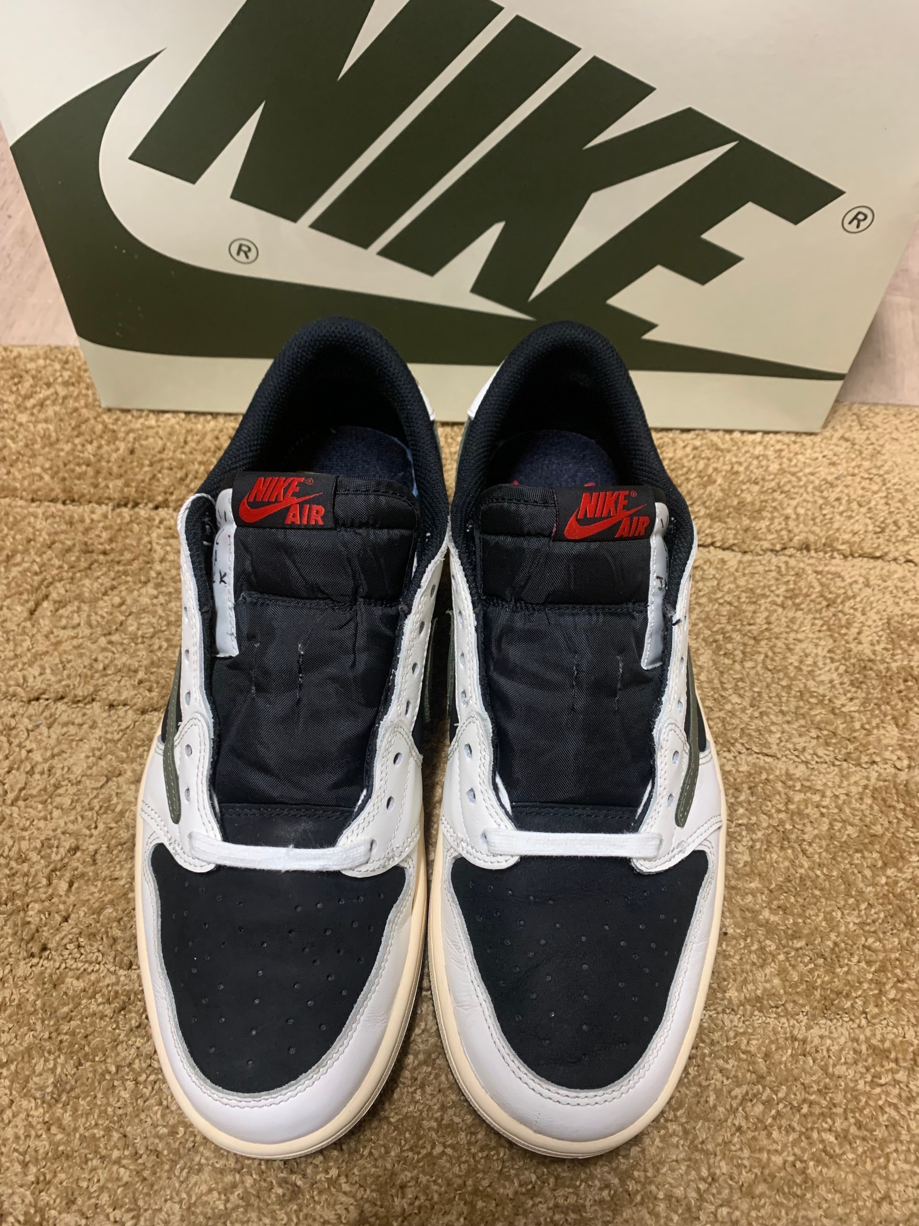 Travis Scott × Nike Women's Air Jordan 1 Low OG "Medium Olive"