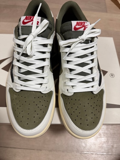 Travis Scott × Nike Air Jordan 1 Low OG SP "Reverse Olive"