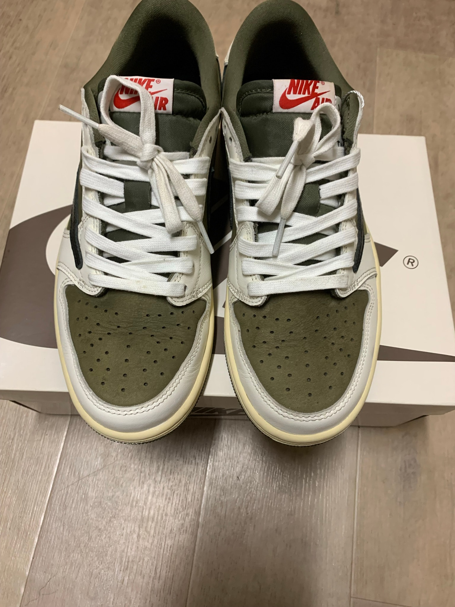Travis Scott × Nike Air Jordan 1 Low OG SP "Reverse Olive"