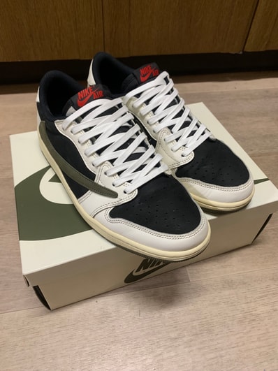 Travis Scott × Nike Women's Air Jordan 1 Low OG "Medium Olive"